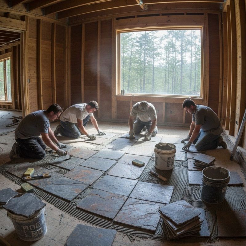 Slate Floor Repair